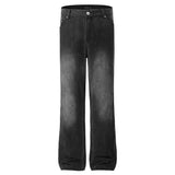 Men's American-style White Straight Jeans